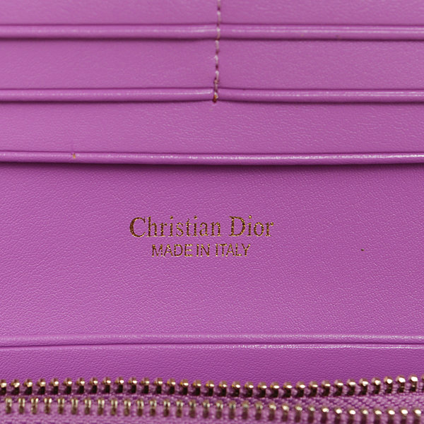 dior bi-fold wallet calfskin 119 purple&pink - Click Image to Close